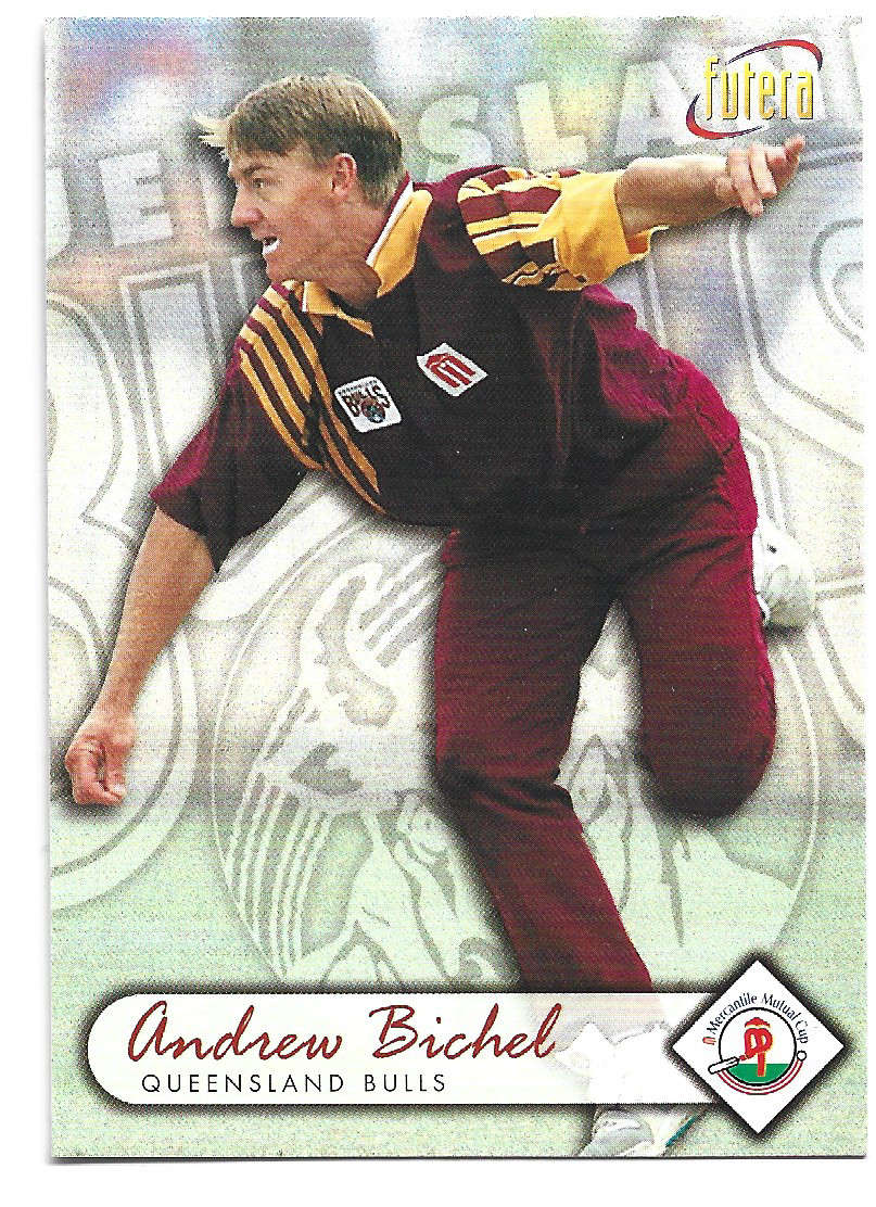 ANDREW BICHEL - 1996 FUTERA CRICKET WORLD CUP COLLECTION - BASE TRADING CARD 52
