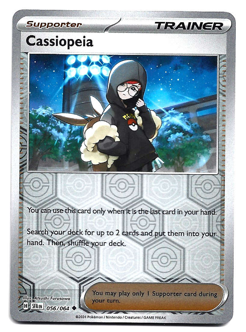 CASSIOPEIA -REVERSE HOLO  056/64 POKEMON TCG SHROUDED FABLE TRADING CARD