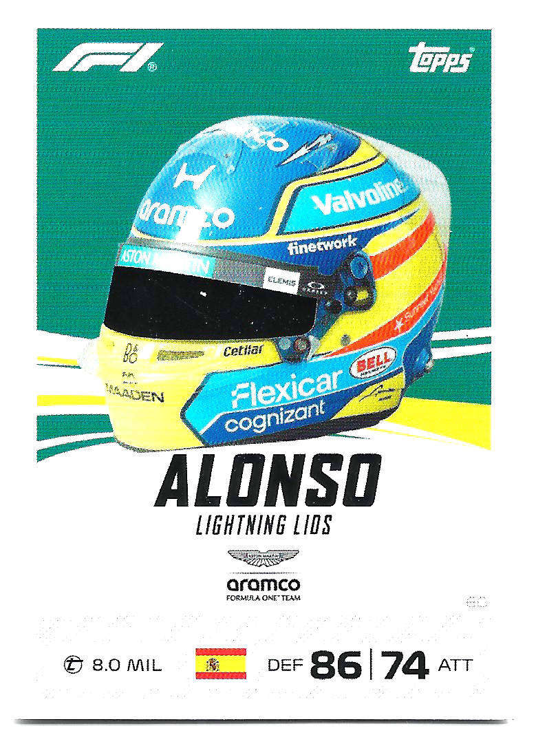TOPPS F1 TURBO ATTAX 2026 -  LIGHTNING LIDS TRADING CARD 60