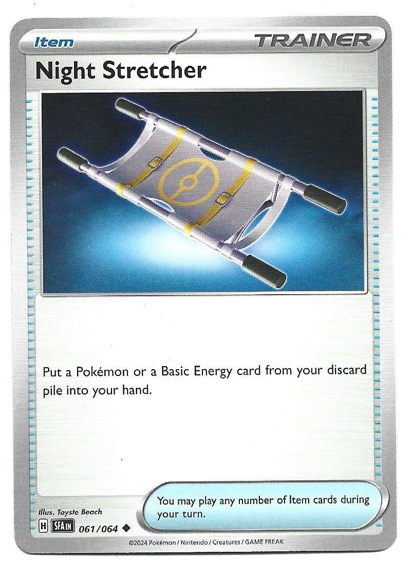 NIGHT STRETCHER - POKEMON SHROUDED FABLE UNCOMMON  61/64 TRADING CARD