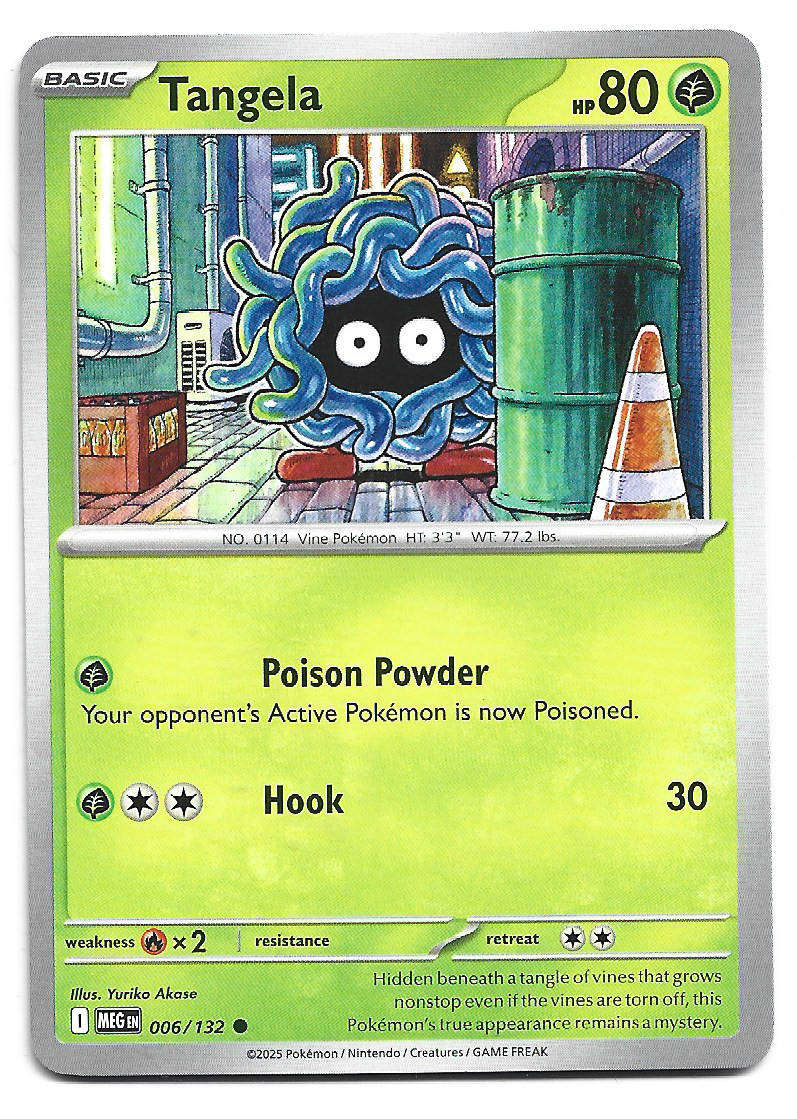 TANGELA - COMMON  6/132 POKEMON TCG MEGA EVOLUTION TRADING CARD