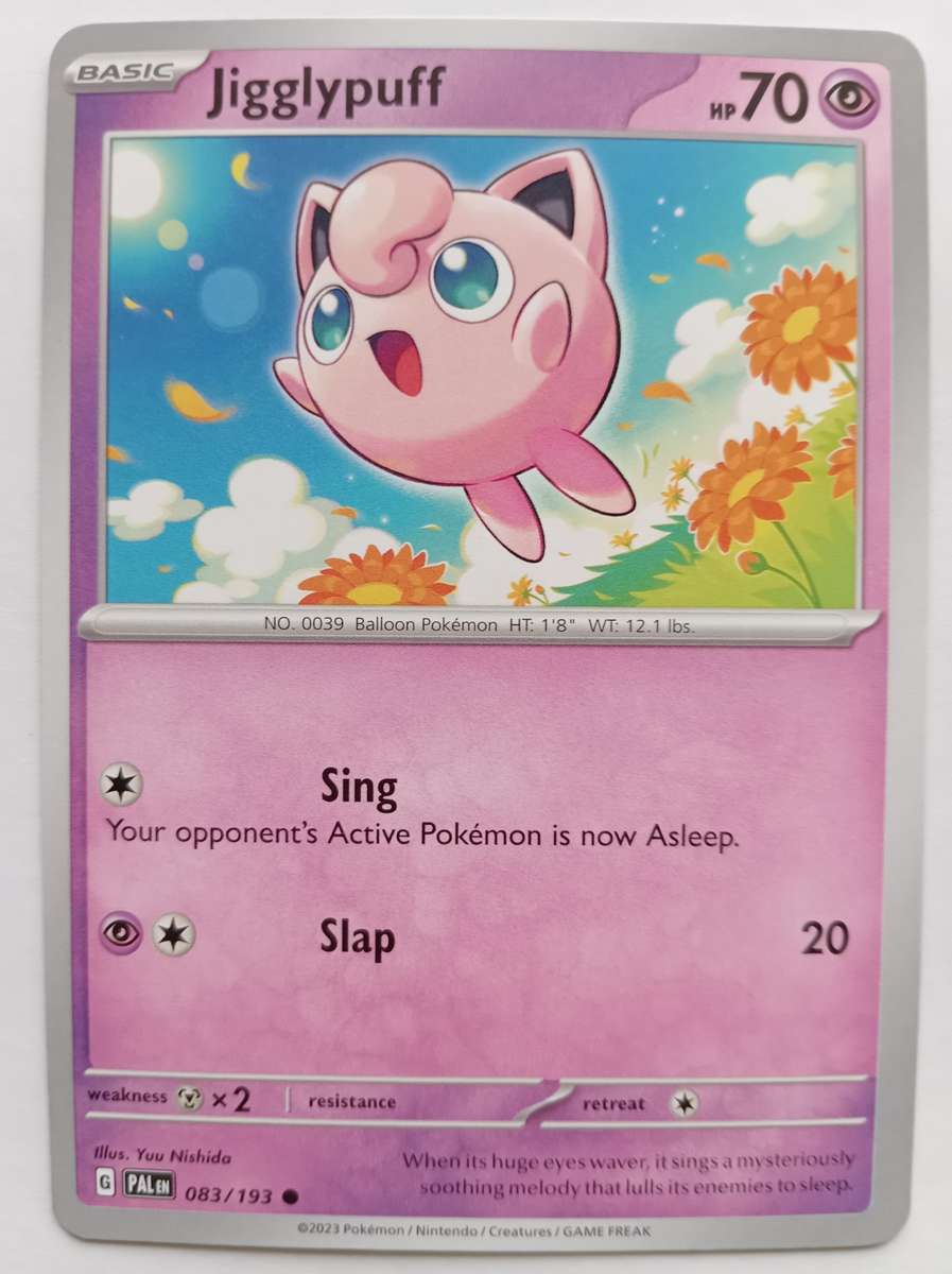 POKEMON CARD - JIGGLYPUFF  83/193 COMMON PALDEA EVOLVED 2023 - MINT