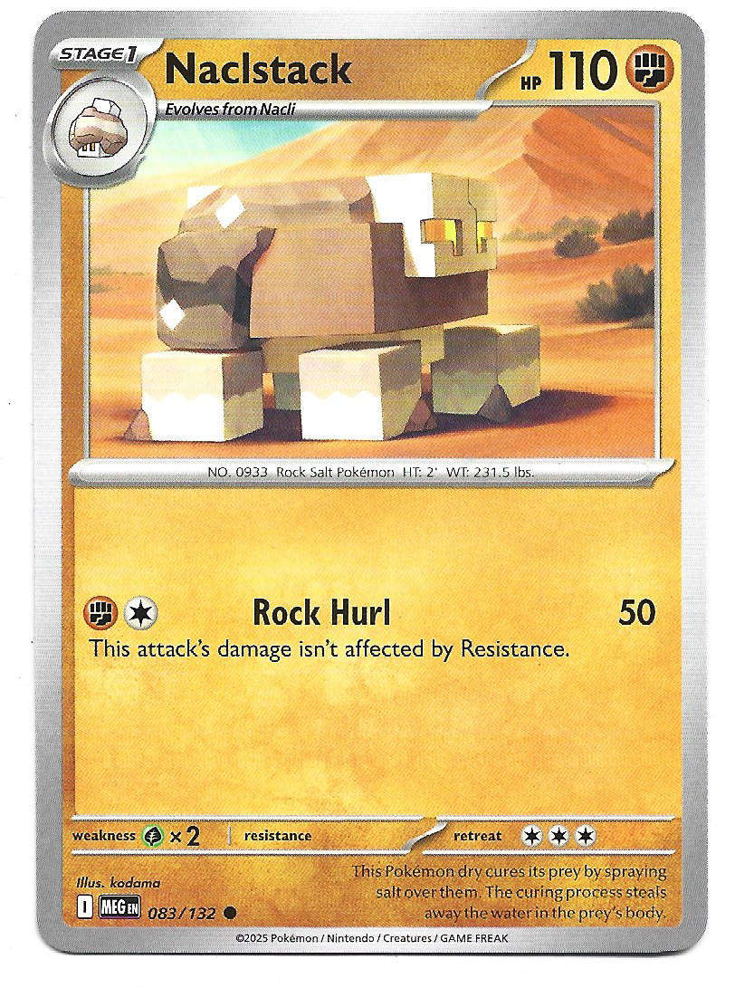 Trading Cards - NACLSTACK - COMMON 83/132 POKEMON TCG MEGA EVOLUTION ...