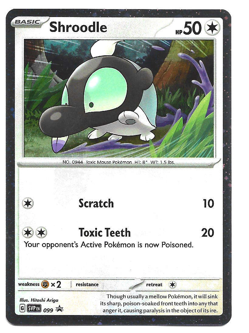 SHROODLE - POKEMON SCARLET & VIOLET PROMO HOLO SVP 99 TRADING CARD