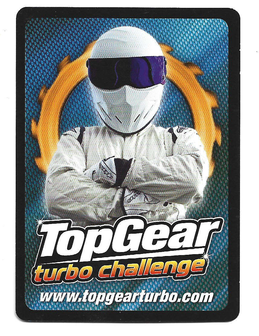 FORD SHELBY GT500 - `BBC` TOP GEAR TURBO CHALLENGE PROTOTYPE SET - COMMON TRADING CARD 6/84