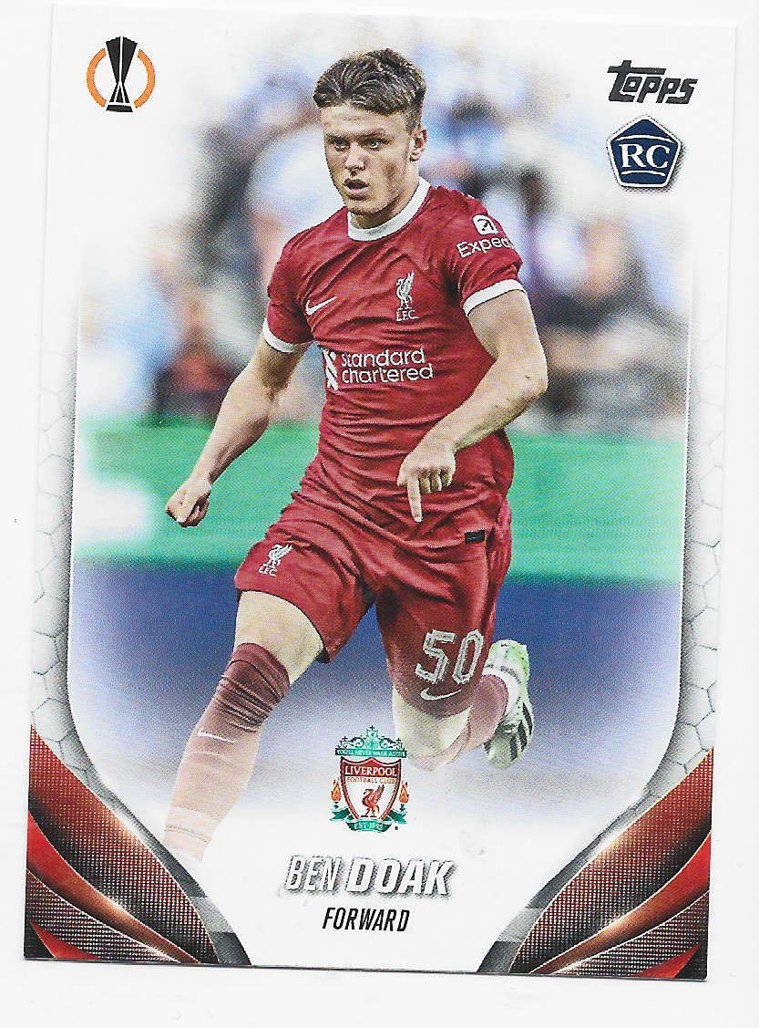 BEN DOAK (Liverpool) - TOPPS EUROPA LEAGUE 2023/24 COLLECTION - ROOKIE TRADING CARD 177
