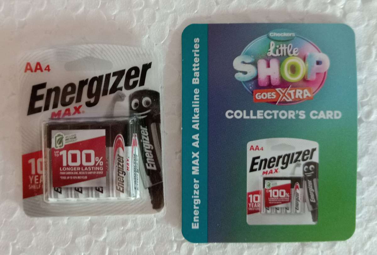 CHECKERS Little Shop Goes Extra - ENERGIZER BATTERIES with CARD