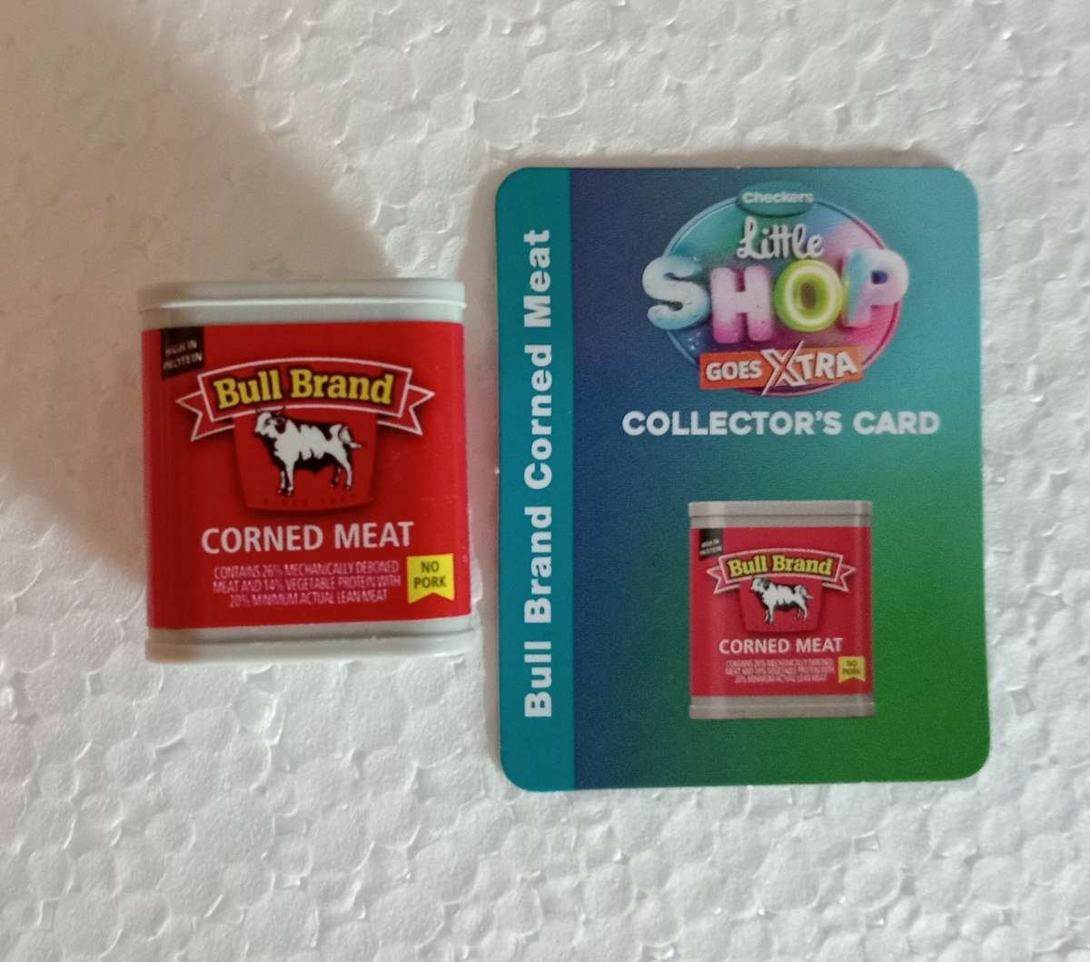 CHECKERS Little Shop Goes Extra - BULL BRAND CORNED MEAT with Card