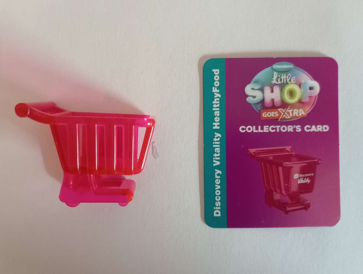 CHECKERS Little Shop Goes Extra - DISCOVERY VITALITY TROLLEY with CARD