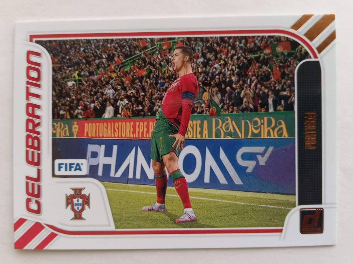 CRISTIANO RONALDO - PANINI DONRUSS FIFA 2023/24 COLLECTION - CELEBRATION INSERT BRONZE CARD 7
