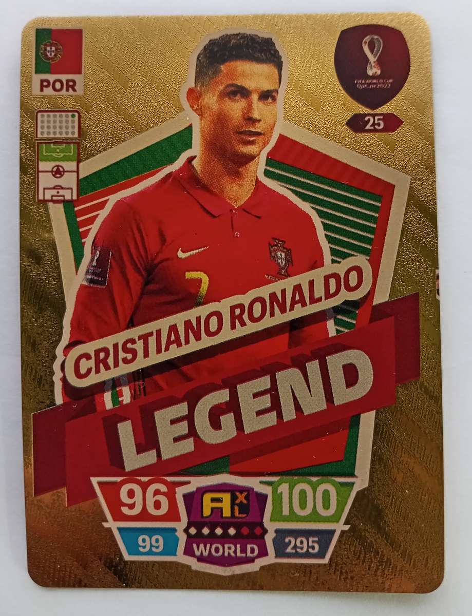 CRISTIANO RONALDO - WORLD STARS - FIFA WORLD CUP 2022 GOLD LEGEND TRADING CARD 25