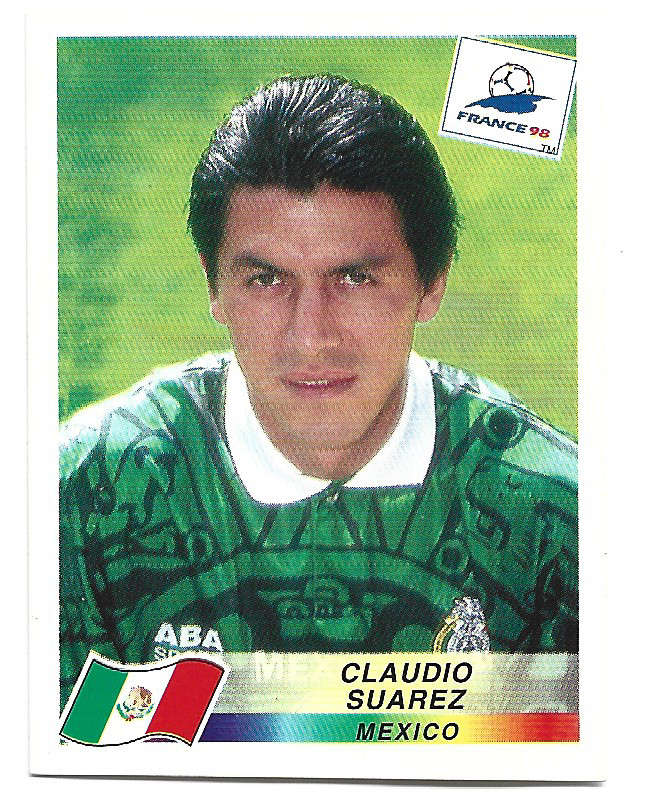 CLAUDIO SUAREZ - PANINI FIFA WORLD CUP 1998 FRANCE - ULTRA RARE STICKER 358