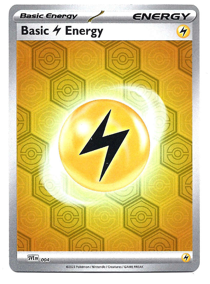 LIGHTNING ENERGY - REVERSE HOLO  POKEMON SHROUDED FABLE  SVE 4 TRADING CARD