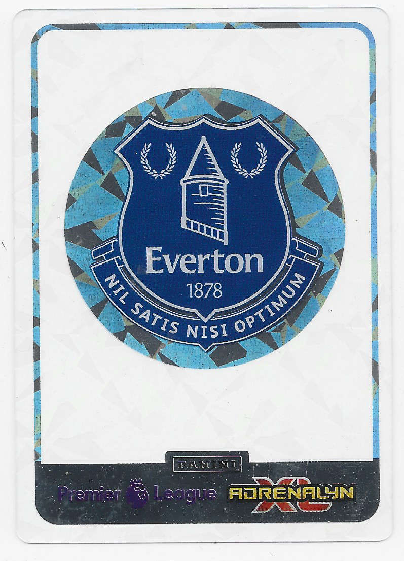 EVERTON FC  - PANINI English Premier League 2024/25 - VERY RARE CRYSTAL LOGO TRADING CARD