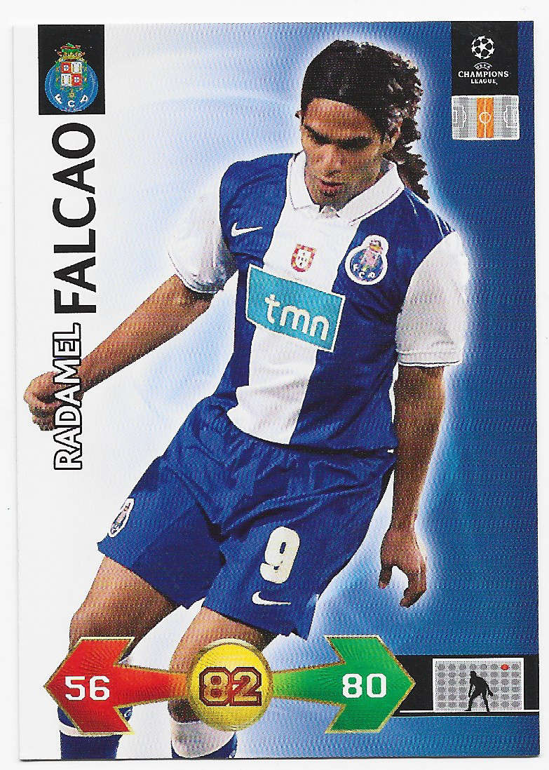 FALCAO (Porto) - PANINI CHAMPIONS LEAGUE `S/STRIKES` 2009/10 - `BASE` TRADING CARD
