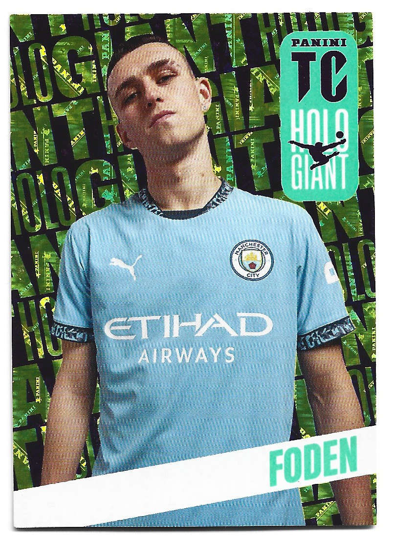 PHIL FODEN - PANINI `TOP CLASS` 2025 COLLECTION - GOLD HOLO GIANT TRADING CARD