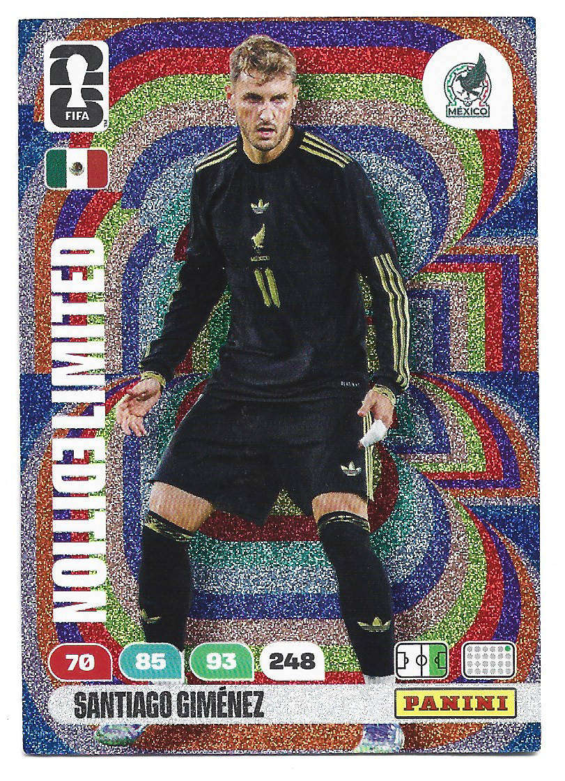 SANTIAGO GIMENEZ - PANINI FIFA WORLD CUP 2026 COLLECTION - LIMITED EDITION TRADING CARD