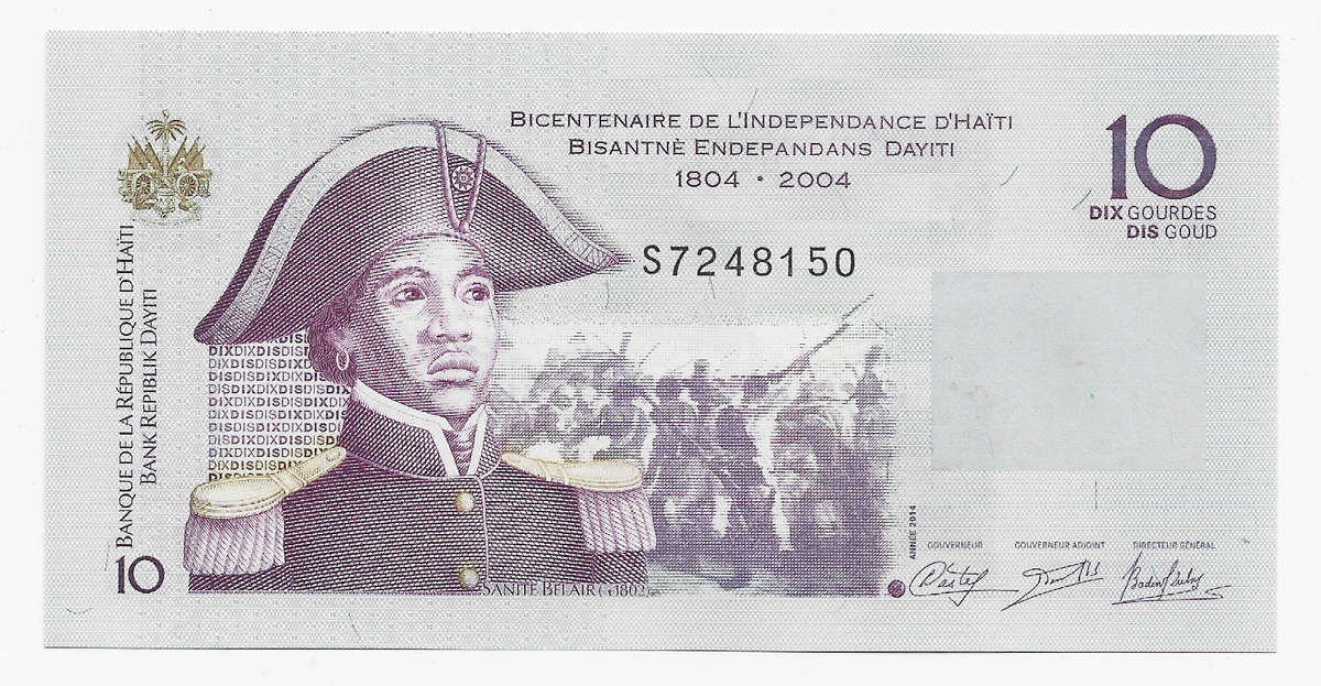 HAITI REPUBLICAN BANK  - 10 GOURDES BANK NOTE 2010/2014 - NOTE in UNC CONDITION