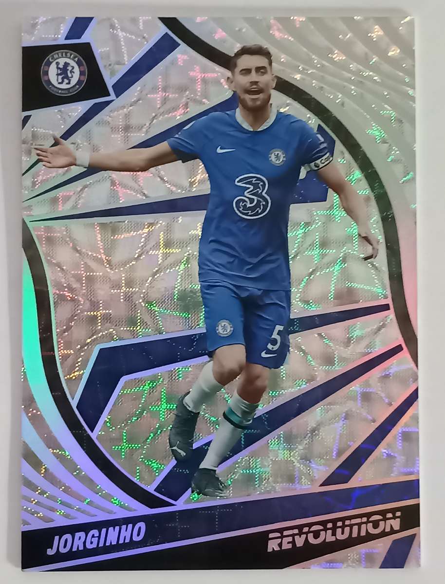 JORGINHO (Chelsea) - PANINI P/League Revolution 2023 - RARE "KALEIDO" INSERT TRADING CARD 13 of 15