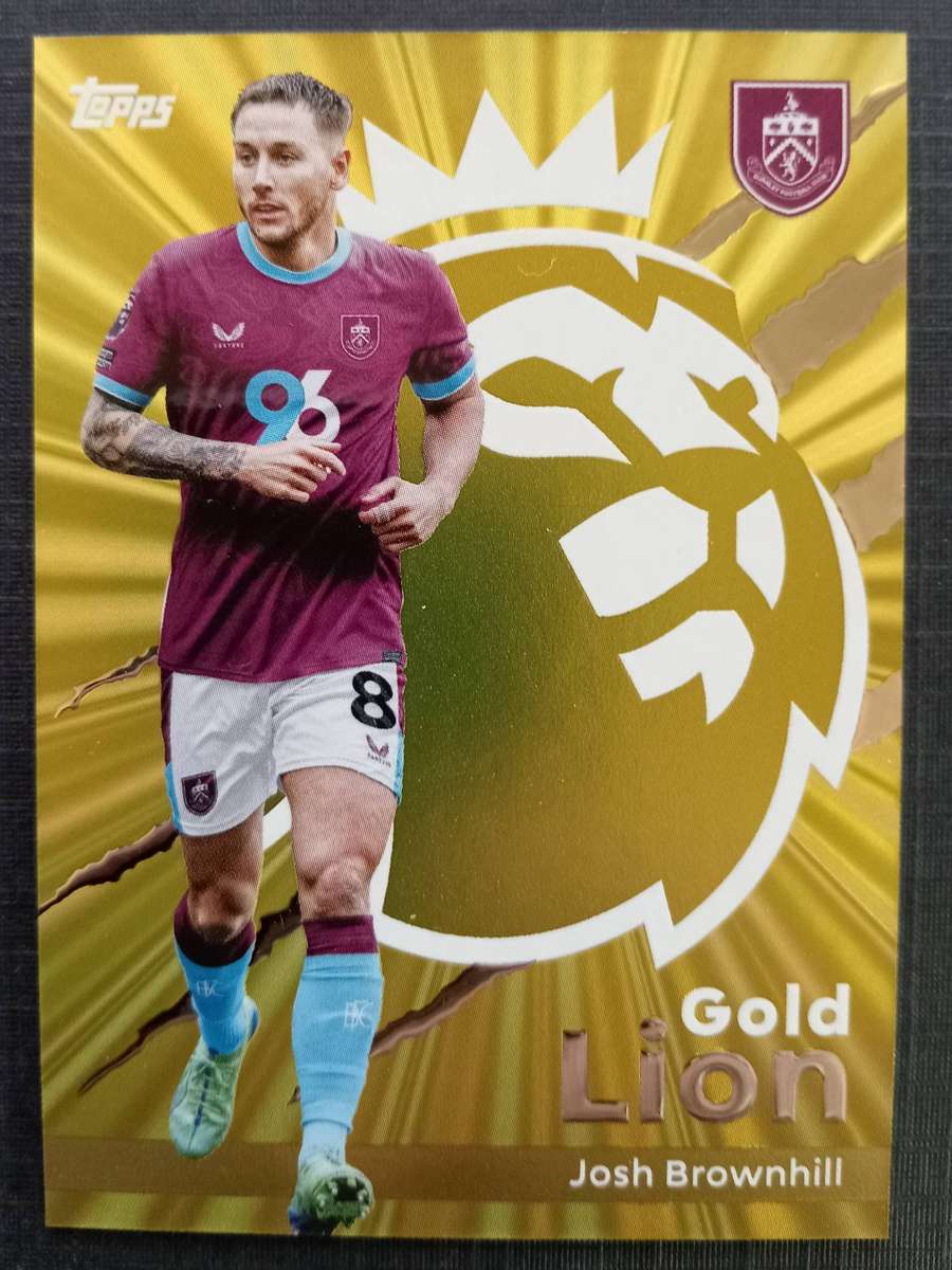 JOSH BROWNHILL - TOPPS Premier League Premium 2025/26 Collection - GOLDEN LION Trading Card GL19