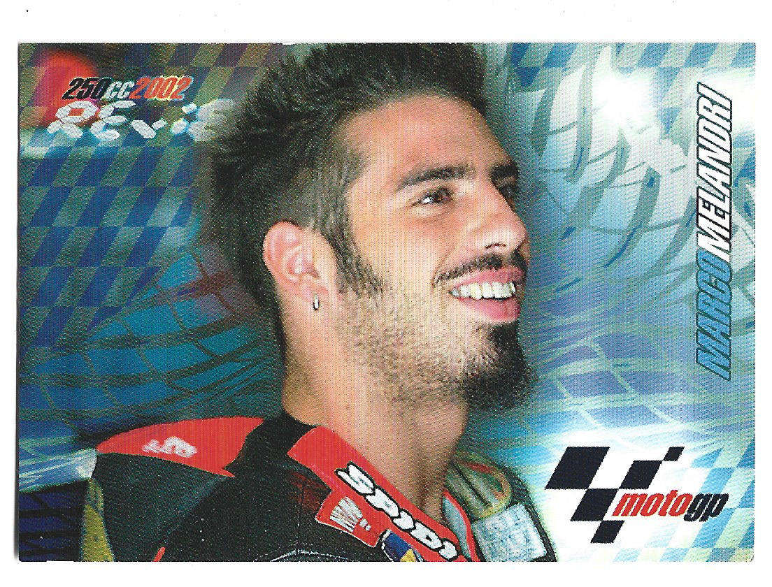MARCO MELANDRI - PANINI MOTO GP 2003 CARD COLLECTION - Lot of 6 Trading Cards