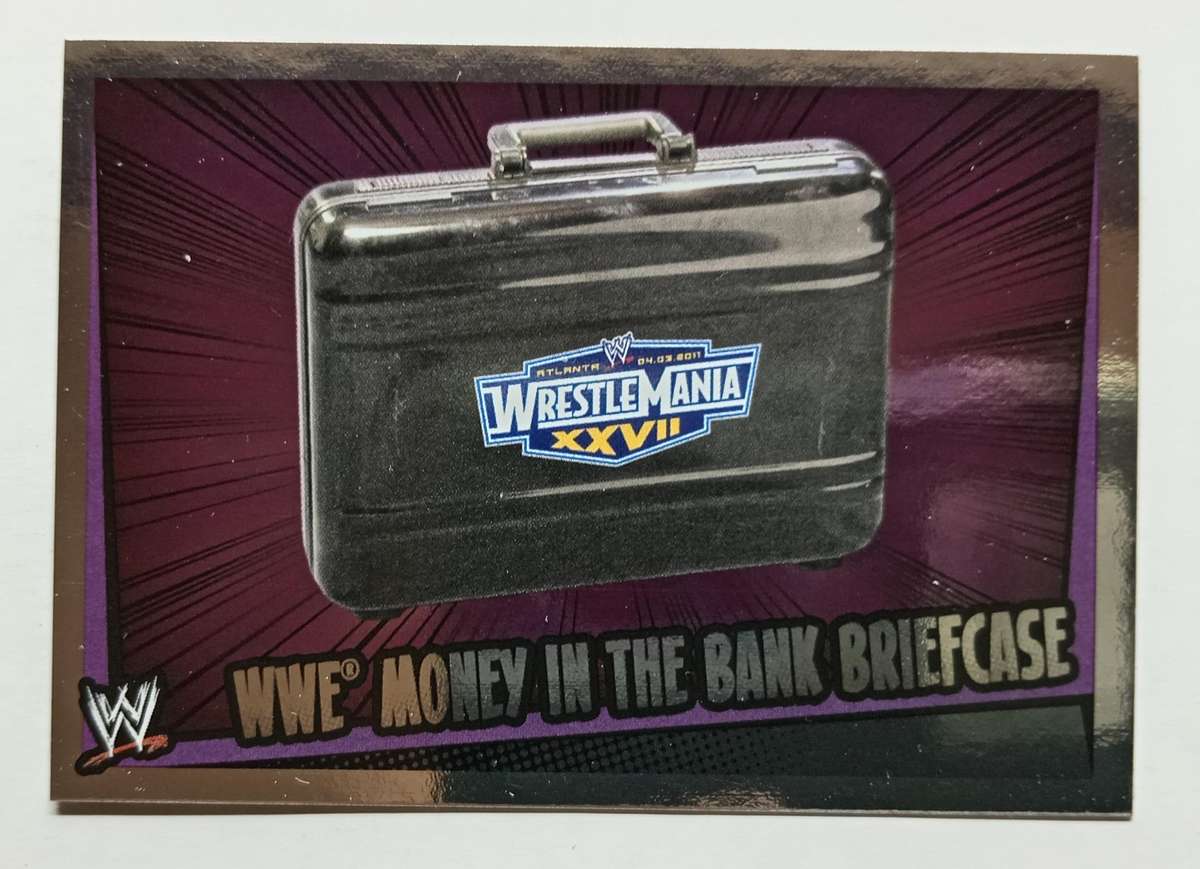 MONEY in the BAANK - TOPPS WWE SLAM ATTAX RUMBLE 2012/13 - FOIL `TITLE BELT` TRADING CARD