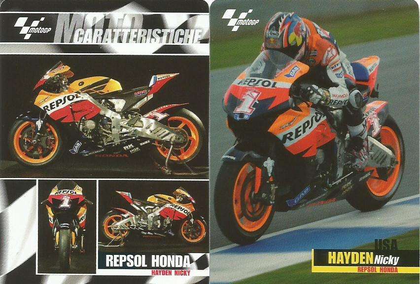 NICKY HAYDEN - MOTO GP 2004/05 CARD COLLECTION - LOT of 4 RARE TRADING CARDS