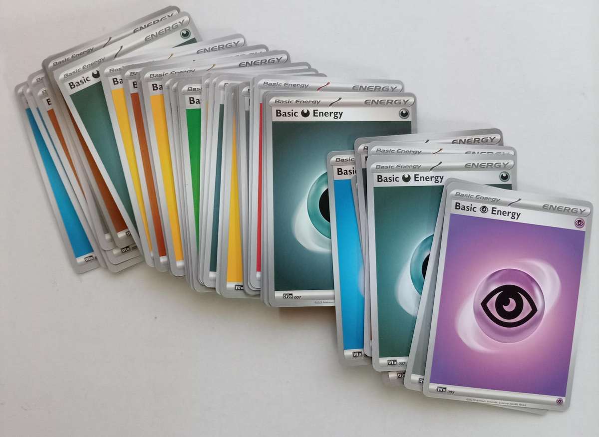 POKEMON CARDS - JOB LOT of 50 ASSORTED POKEMON TCG ENERGY TRADING CARDS