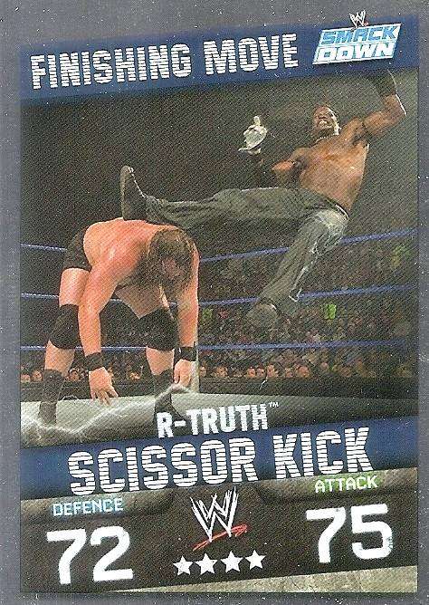 R-TRUTH  - TOPPS WWE SLAM ATTAX EVOLUTION 2009/10  - FOIL `FINNISHING MOVE` TRADING CARD