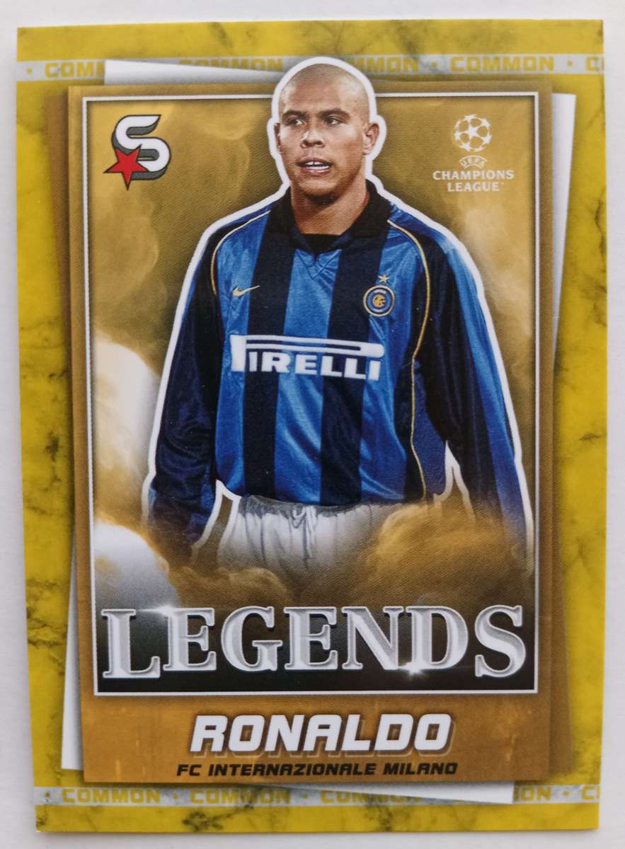 RONALDO R9 - TOPPS Champ/League Superstars 2023 Legends - YELLOW "LEGEND" TRADING CARD