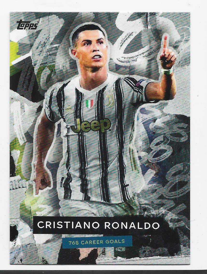 CRISTIANO RONALDO - TOPPS 2021 - WORLD  RECORD 768 GOALS CAREER CELEBRATION TRADING CARD