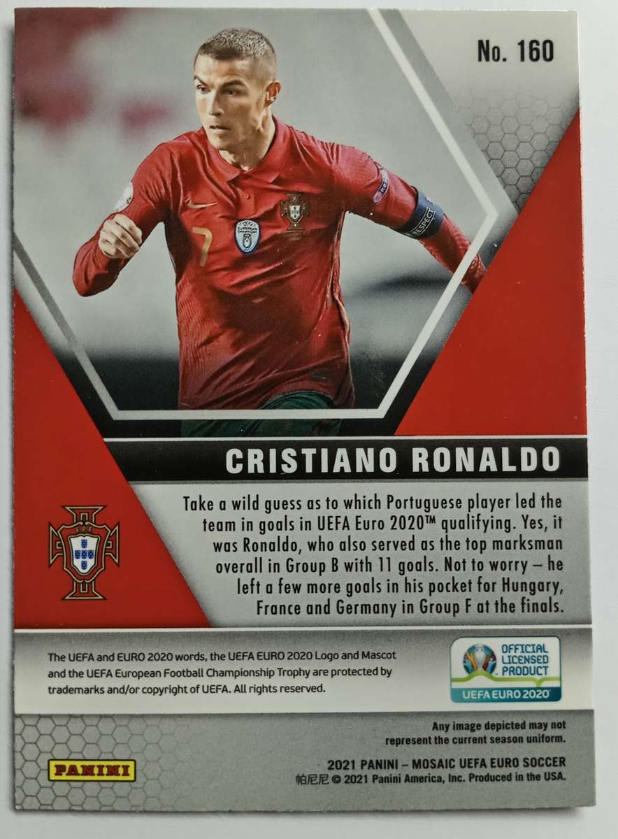 CRISTIANO RONALDO - PANINI MOSAIC CHROME UEFA EURO 2020 COLLECTION - MOSAIC CARD 160