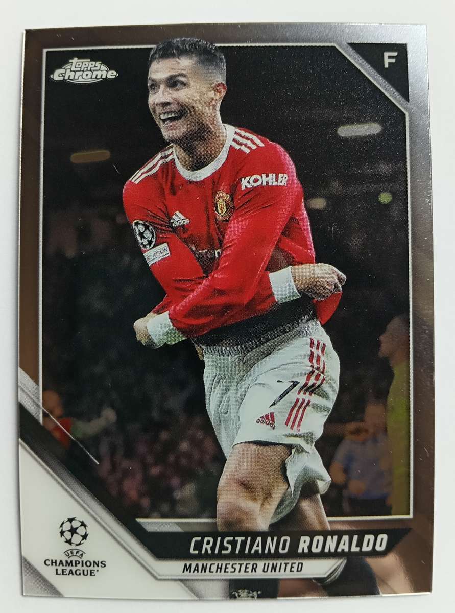 CRISTIANO RONALDO - TOPPS CHROME CHAMPIONS LEAGUE 2021/22 COLLECTION - TRADING CARD 10