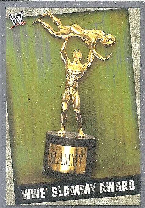 WWE SLAMMY AWARD  - TOPPS WWE SLAM ATTAX EVOLUTION 2009/10  - FOIL `TRADING CARD