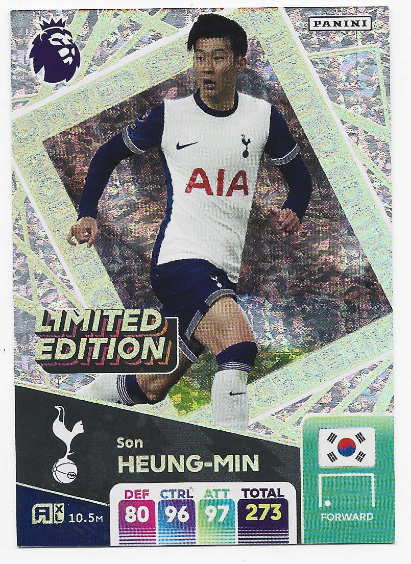 HEUNG MIN SON - PANINI English Premier League 2024/25 - "LIMITED EDITION" TRADING CARD