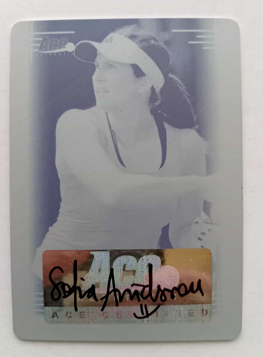 SOFIA ARDVISSON - LEAF ACE AUTHENTIC 2013 - "CYAN PRINTING PLATE 1 of 1 " CERTIFIED AUTO