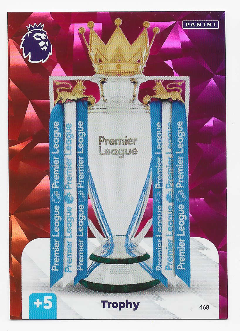 TROPHY -  PANINI English Premier League 2024/25 - FOIL "EPL TROPHY" TRADING CARD 468