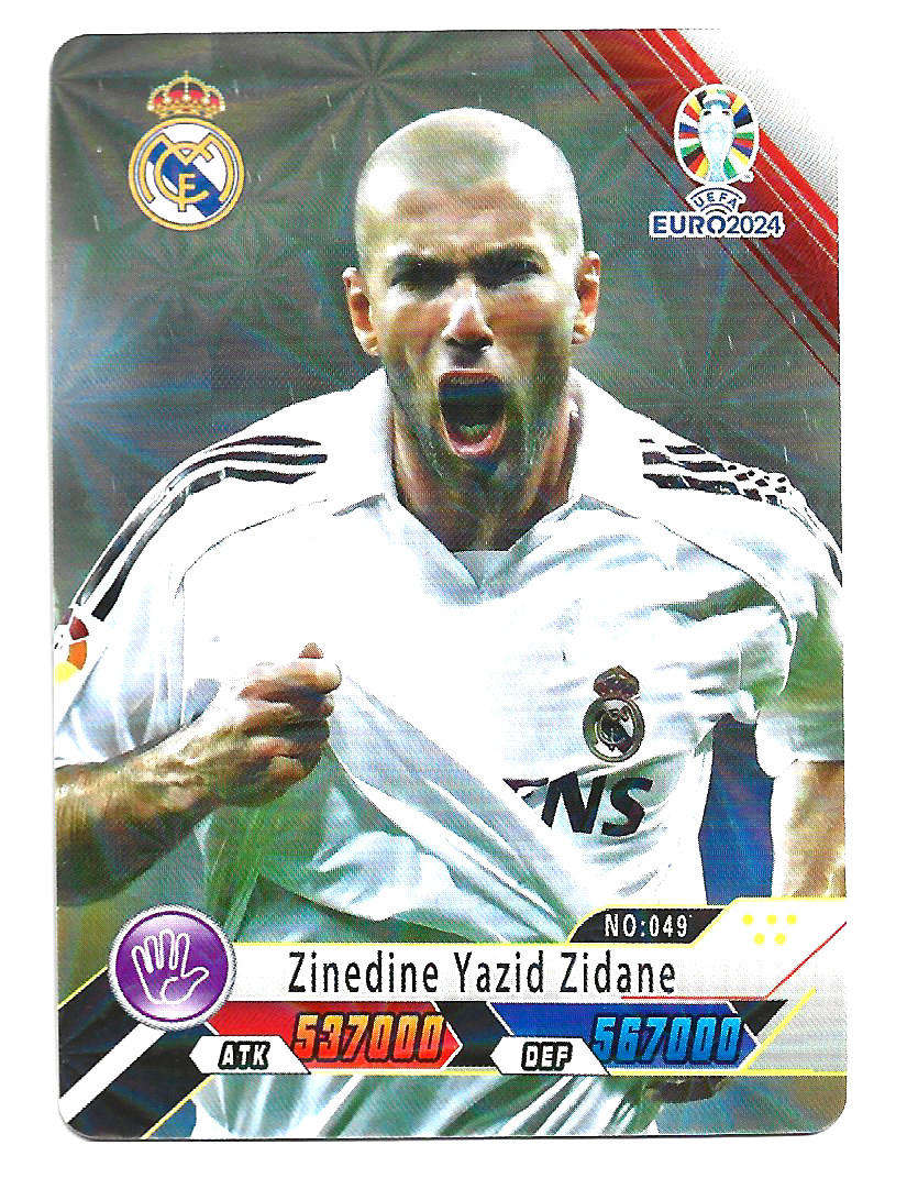 ZINEDINE ZIDANE - STAR CARD COLLECTION 2025 - STAR TRADING CARD 49