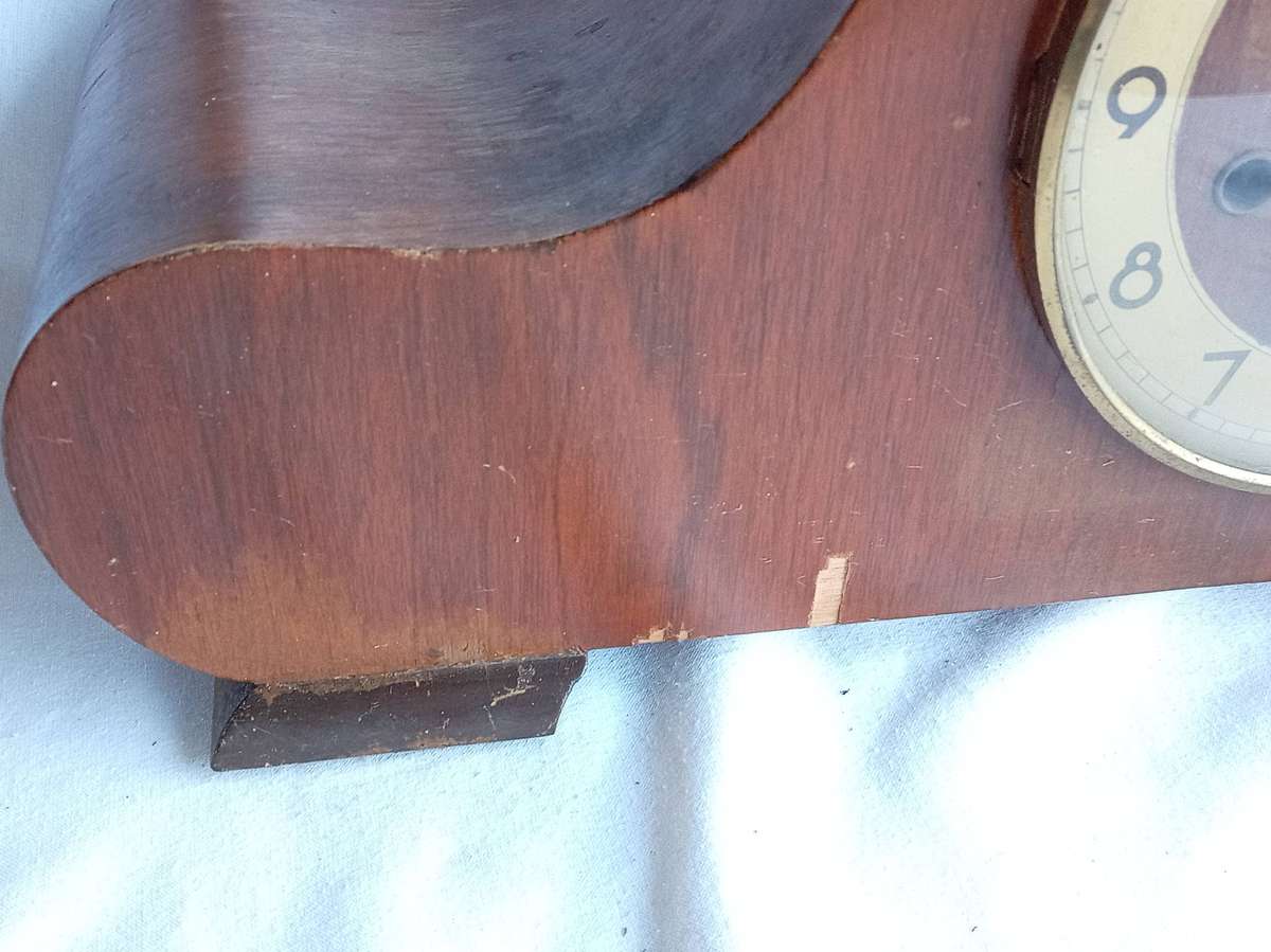 Vintage mantel clock case: With Dial, Bezel with glass.