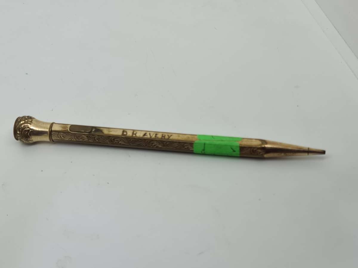 "Bravery" Gold plated pencil