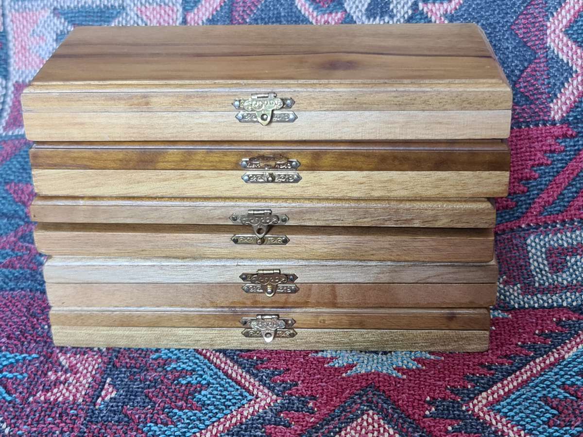 x5 Wooden Coin boxes (Bid per box)