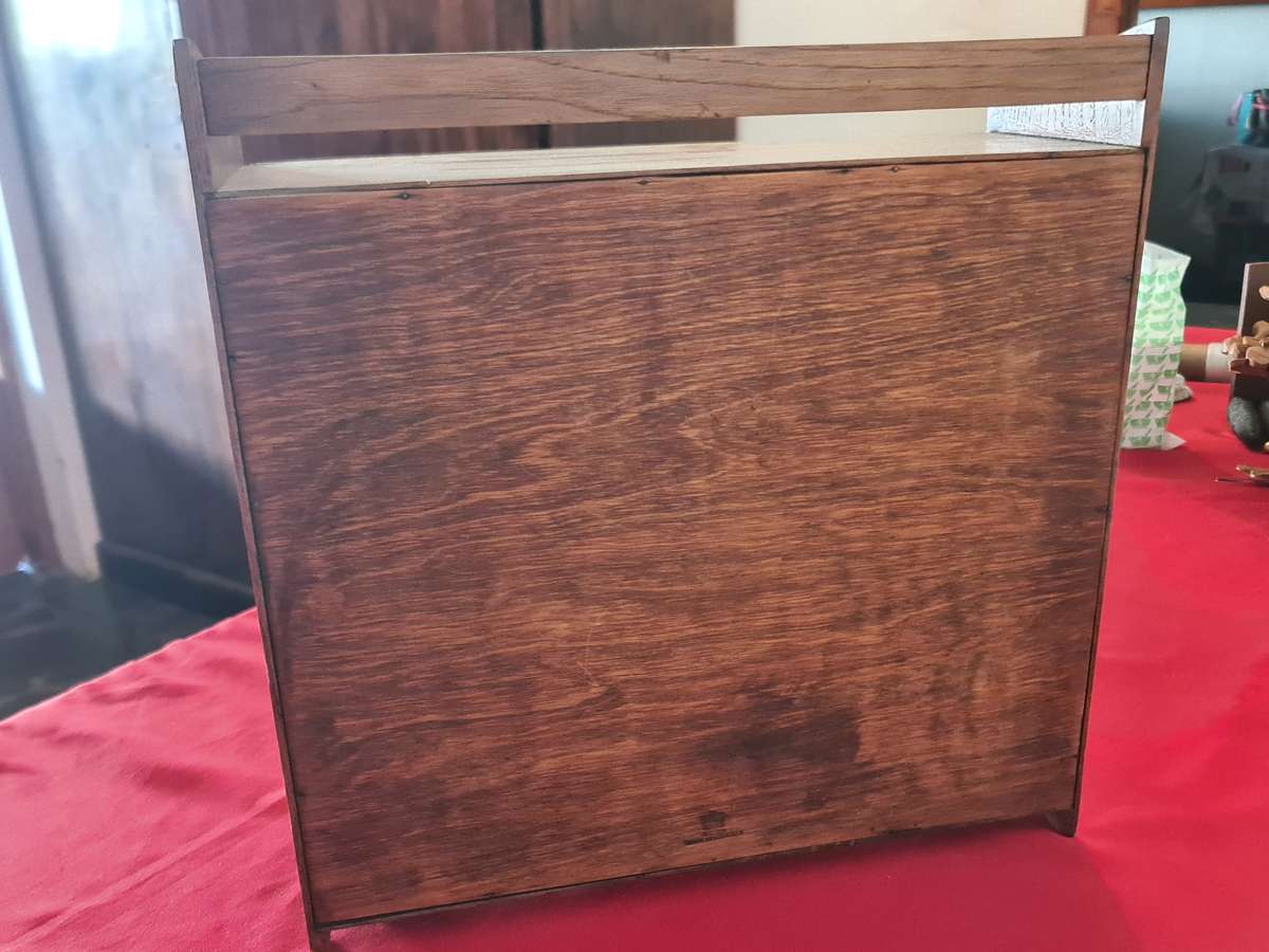 Oak Sales man sample cupboard