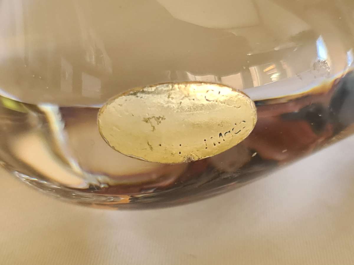 Wedgwood England glass bird paperweight