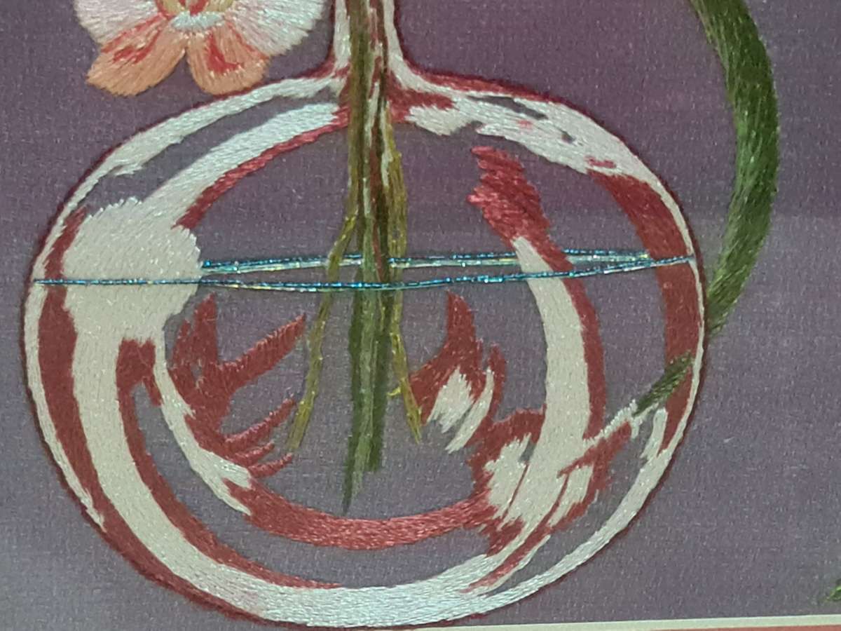 Stunning long and short stich tapestry