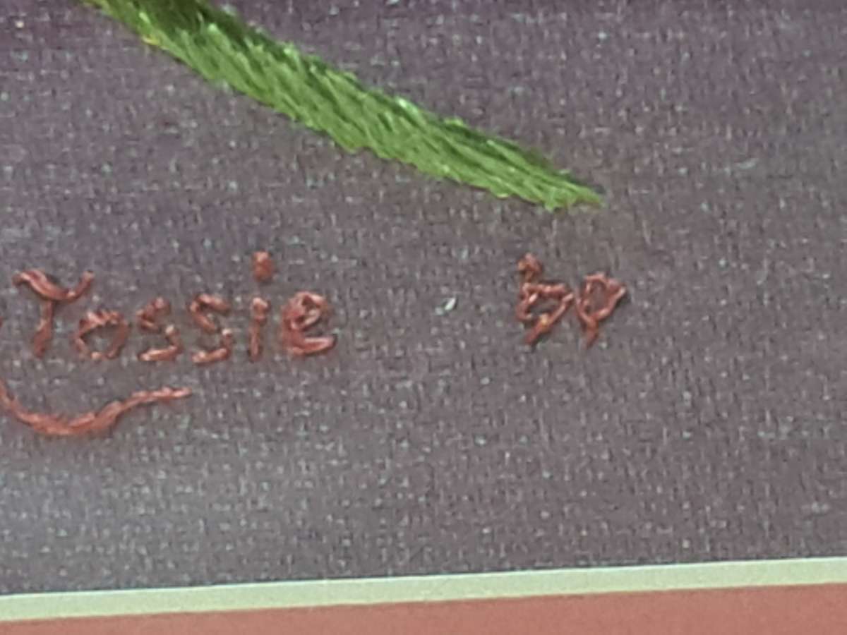 Stunning long and short stich tapestry