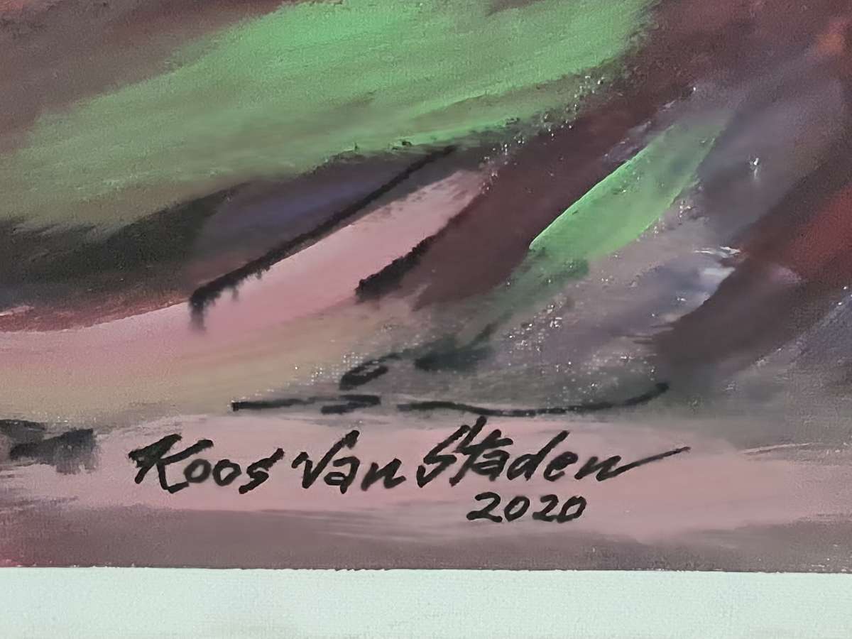 Musician oil on canvas, Koos van Staden 2020