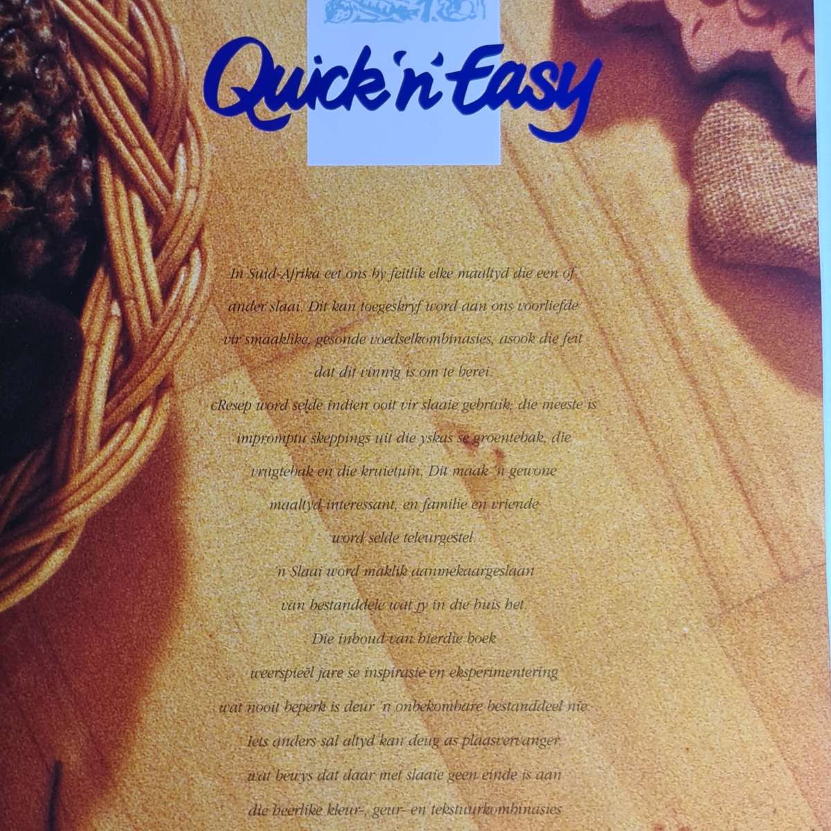 Vinnig 'n' Maklik Slaaie, Souse en nog wat