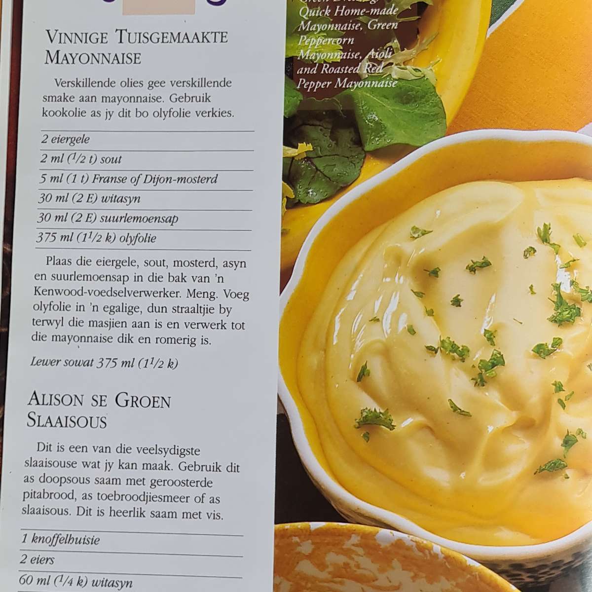 Vinnig 'n' Maklik Slaaie, Souse en nog wat