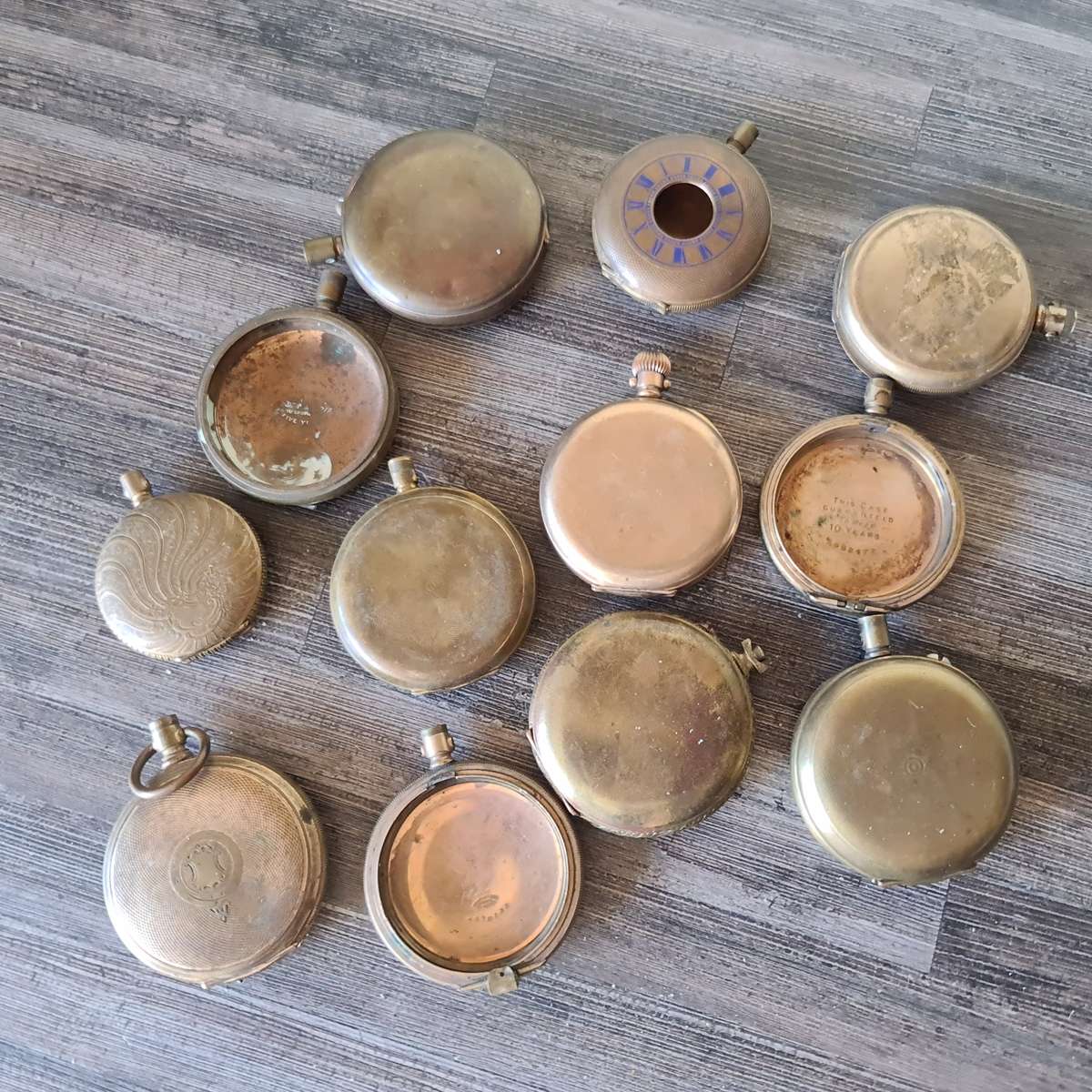 Antique Pocket watch empty casings