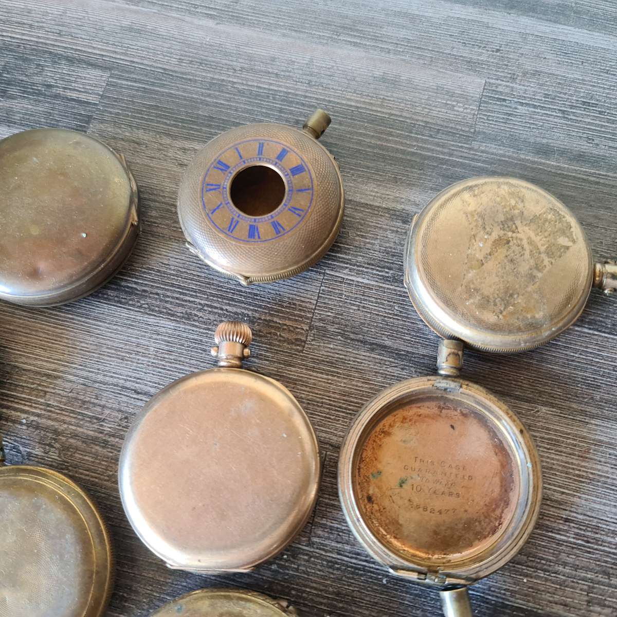Antique Pocket watch empty casings